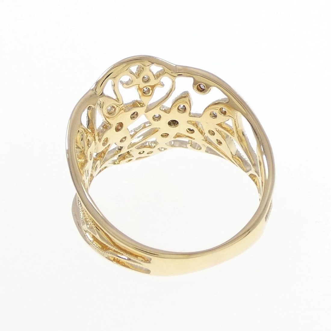 K18YG DIAMOND RING - 3