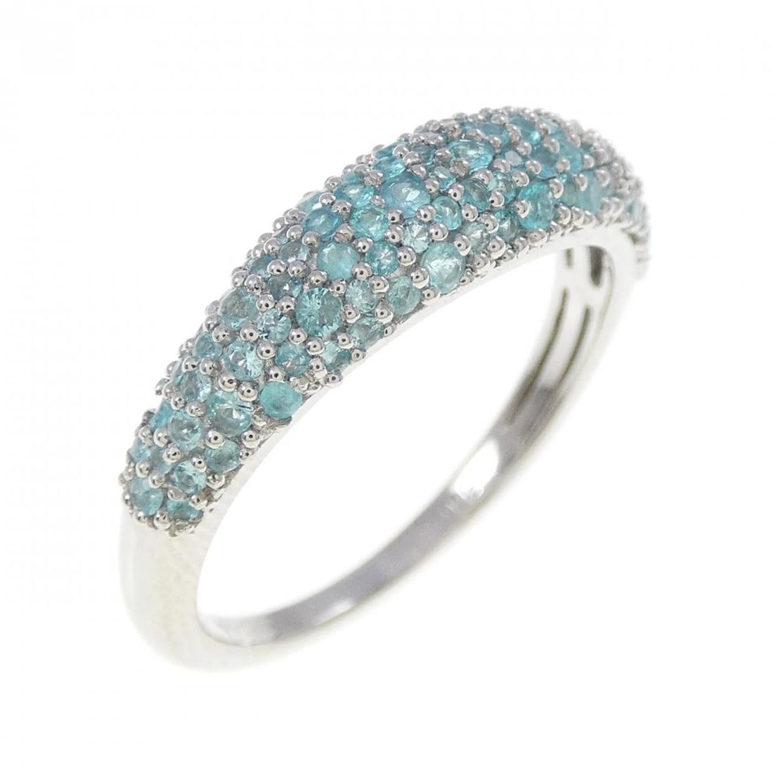 PT950 TOURMALINE RING: PT950 Tourmaline Ring Brand: Unbranded Type: Ring Material: PT950, Main Stone/Creation Tourmaline Color: Silver Size: US 8.25 Accessories: None Accessories Notice: When purchasing pre-owned goods,
