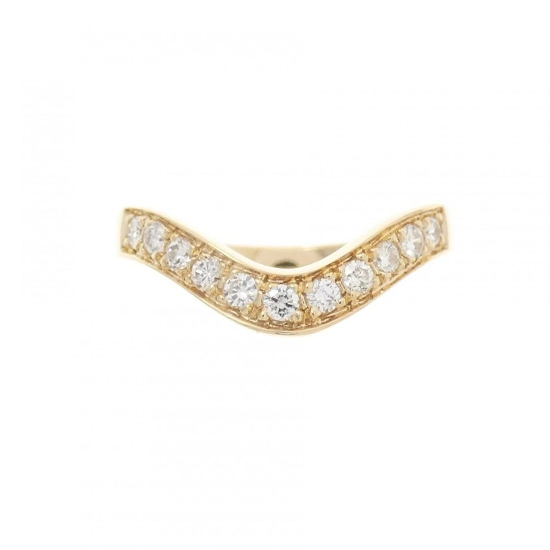 K18YG DIAMOND RING - 2