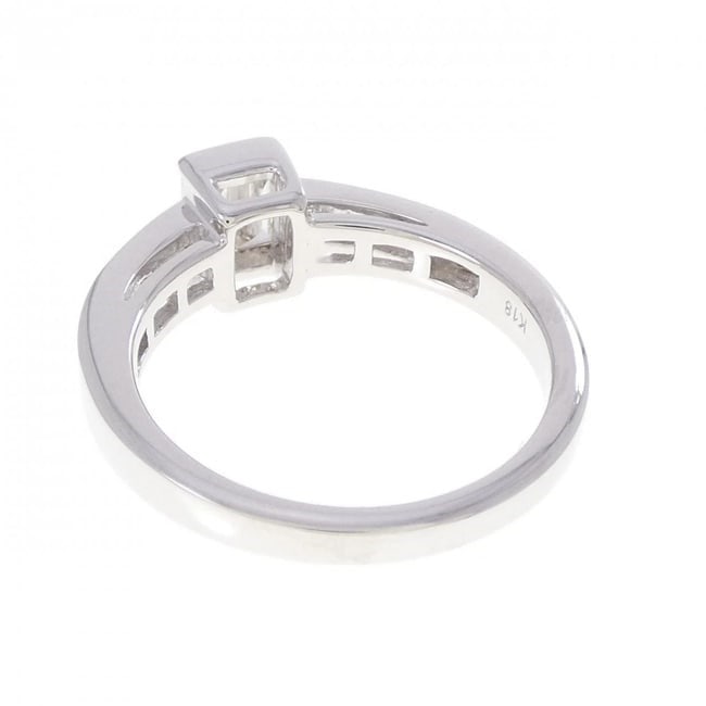 K18WG DIAMOND RING: K18WG Diamond Ring Brand: Unbranded Type: Diamond Ring Material: K18WG, Main Stone/Creation Natural Color: White Gold Size: US 6 1/4 Accessories: None Accessories Notice: When purchasing pre-owned
