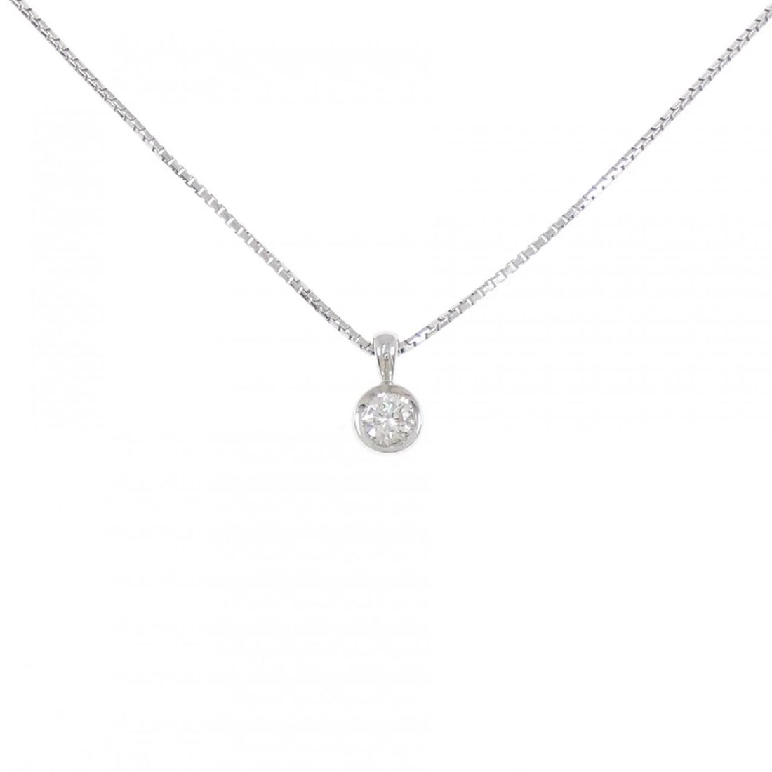 PT900/PT850 SOLITAIRE DIAMOND NECKLACE: PT900/PT850 Solitaire Diamond Necklace Brand: Unbranded Type: Diamond Necklace Material: PT900/PT850, Main Stone/Creation Natural Color: silver Size: 40cmActual Size Pendant length approx. x width