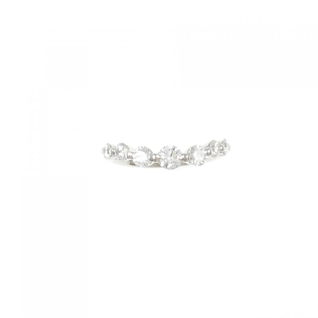 PT900 DIAMOND RING: PT900 Diamond Ring Brand: Unbranded Type: Diamond ring Material: PT900, Main Stone/Creation Natural Color: Silver Size: US 5.75 Accessories: None Accessories Notice: When purchasing pre-owned goods,