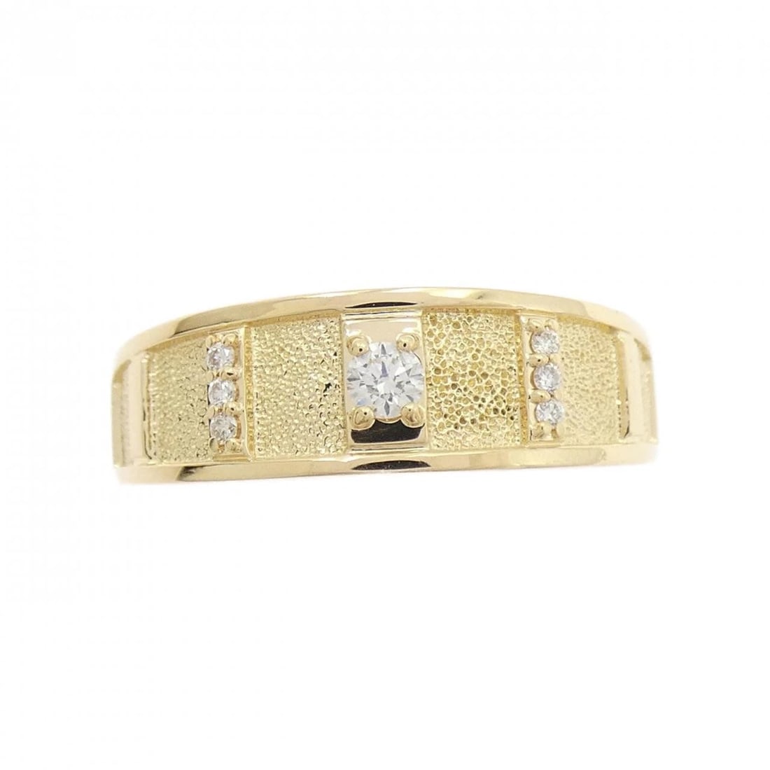 K18YG DIAMOND RING: K18YG Diamond Ring Brand: Unbranded Type: Diamond Ring Material: K18YG, Main Stone/Creation Natural Color: Yellow Gold Size: US 8 1/2 Accessories: None Accessories Notice: When purchasing