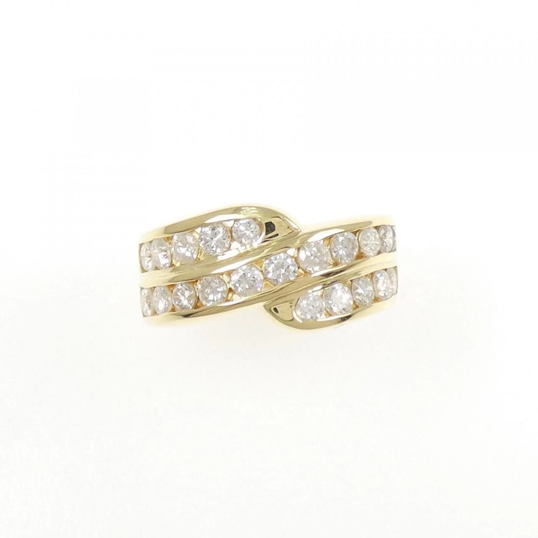 K18YG DIAMOND RING: K18YG Diamond Ring Brand: Unbranded Type: Diamond Ring Material: K18YG, Main Stone/Creation Natural Color: Yellow Gold Size: US 6 Accessories: None Accessories Notice: When purchasing pre-owned