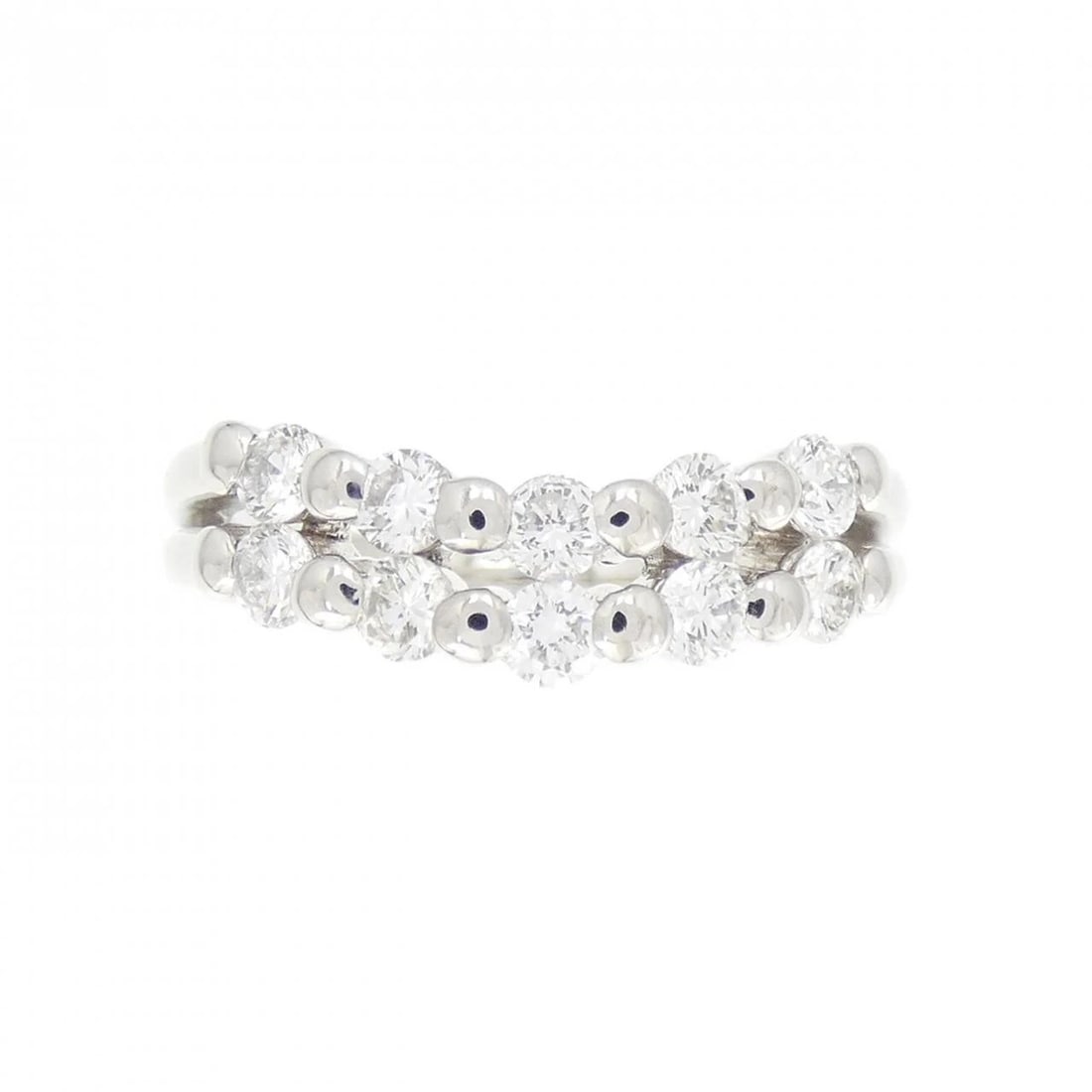 PT900 DIAMOND RING: PT900 Diamond Ring Brand: Unbranded Type: Diamond Ring Material: PT900, Main Stone/Creation Natural Color: Silver Size: US 6 1/4 Accessories: None Accessories Notice: When purchasing pre-o