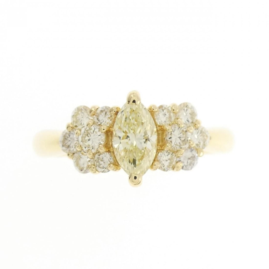 K18YG DIAMOND RING - 2