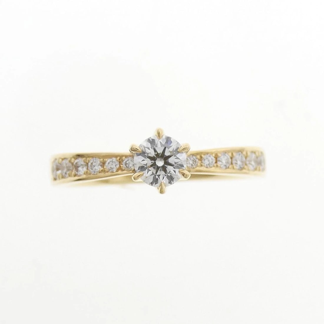 K18YG DIAMOND RING - 2