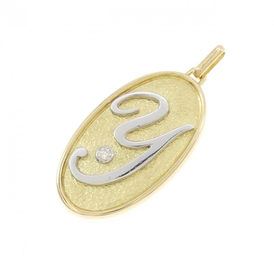K18YG/K18WG INITIAL Y DIAMOND PENDANT: K18YG/K18WG Initial Y Diamond Pendant Brand: Unbranded Type: Diamond Pendant/Brooch Material: K18YG/K18WG, Main Stone/Creation Natural Color: Pink Gold Size: Actual Size Approx. length x width: