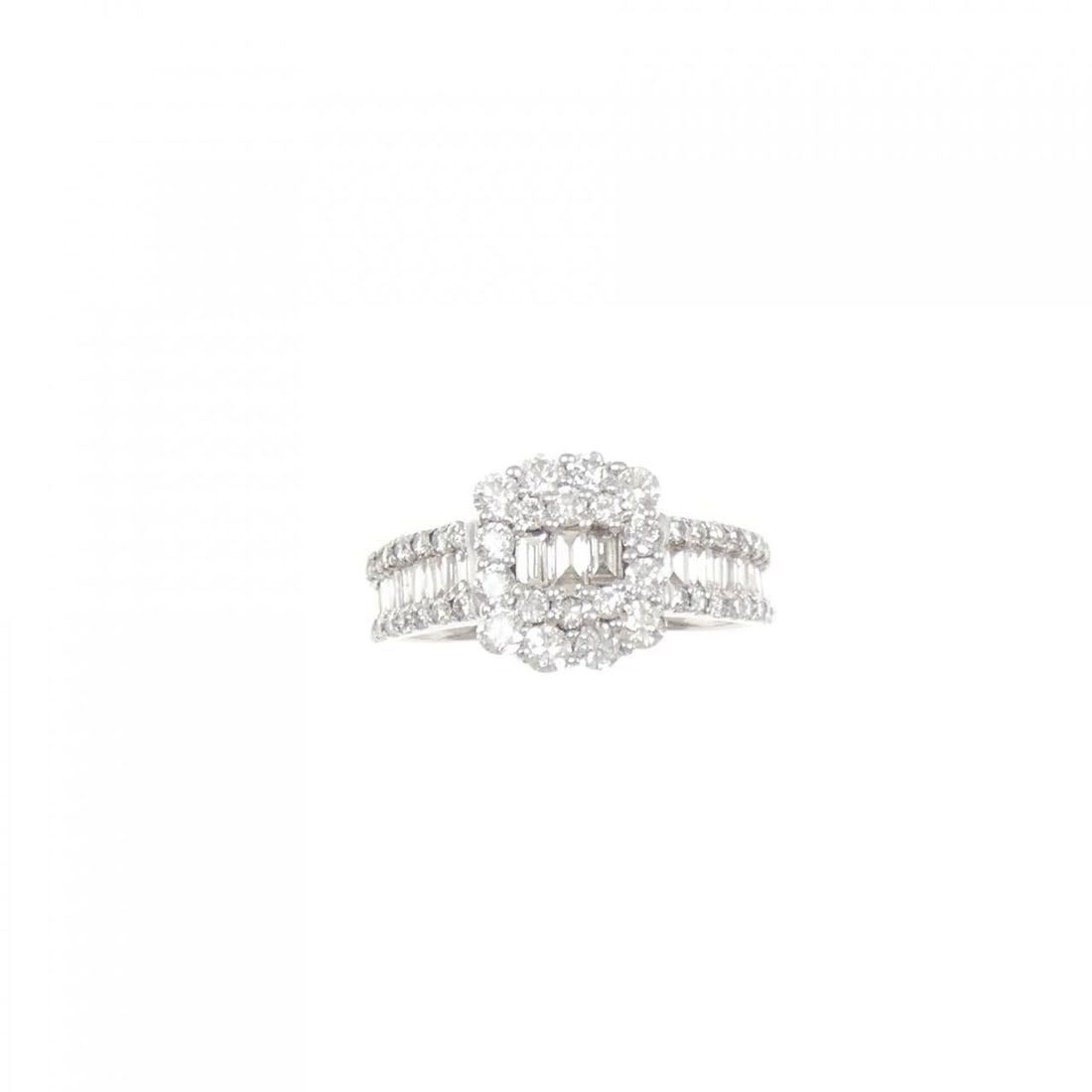 K18WG DIAMOND RING - 2