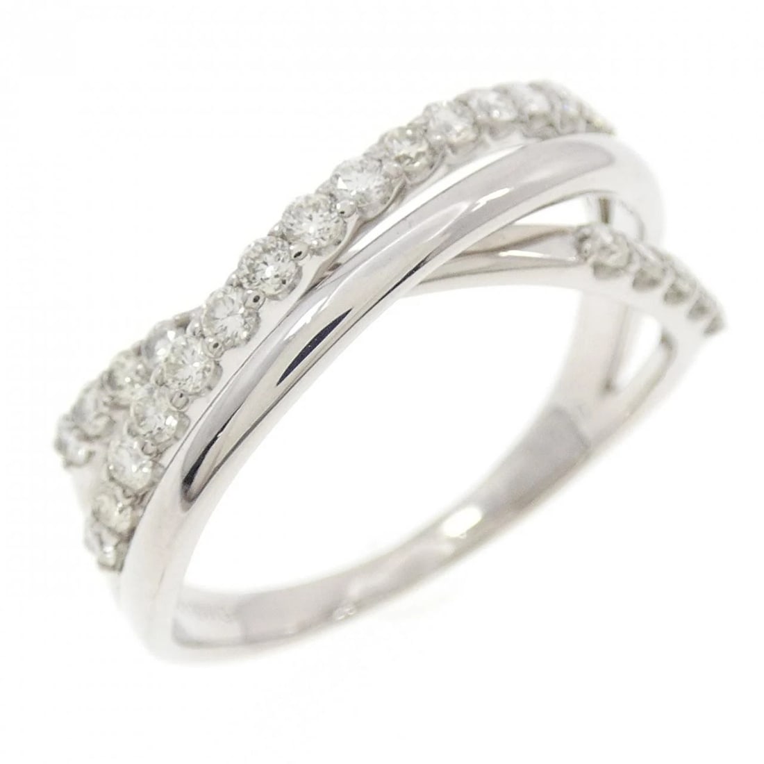 K18WG DIAMOND RING: K18WG Diamond Ring Brand: Unbranded Type: Diamond Ring Material: 18k White Gold, Main Stone/Creation Natural Color: White Gold Size: US 7 3/4 Accessories: None Accessories Notice: When purchasing
