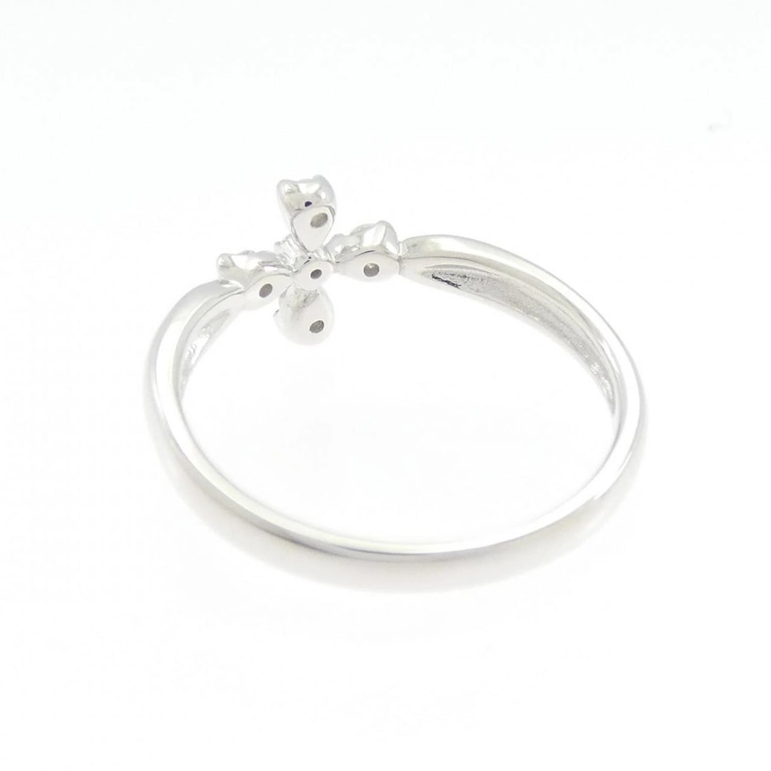 K18WG DIAMOND RING - 2