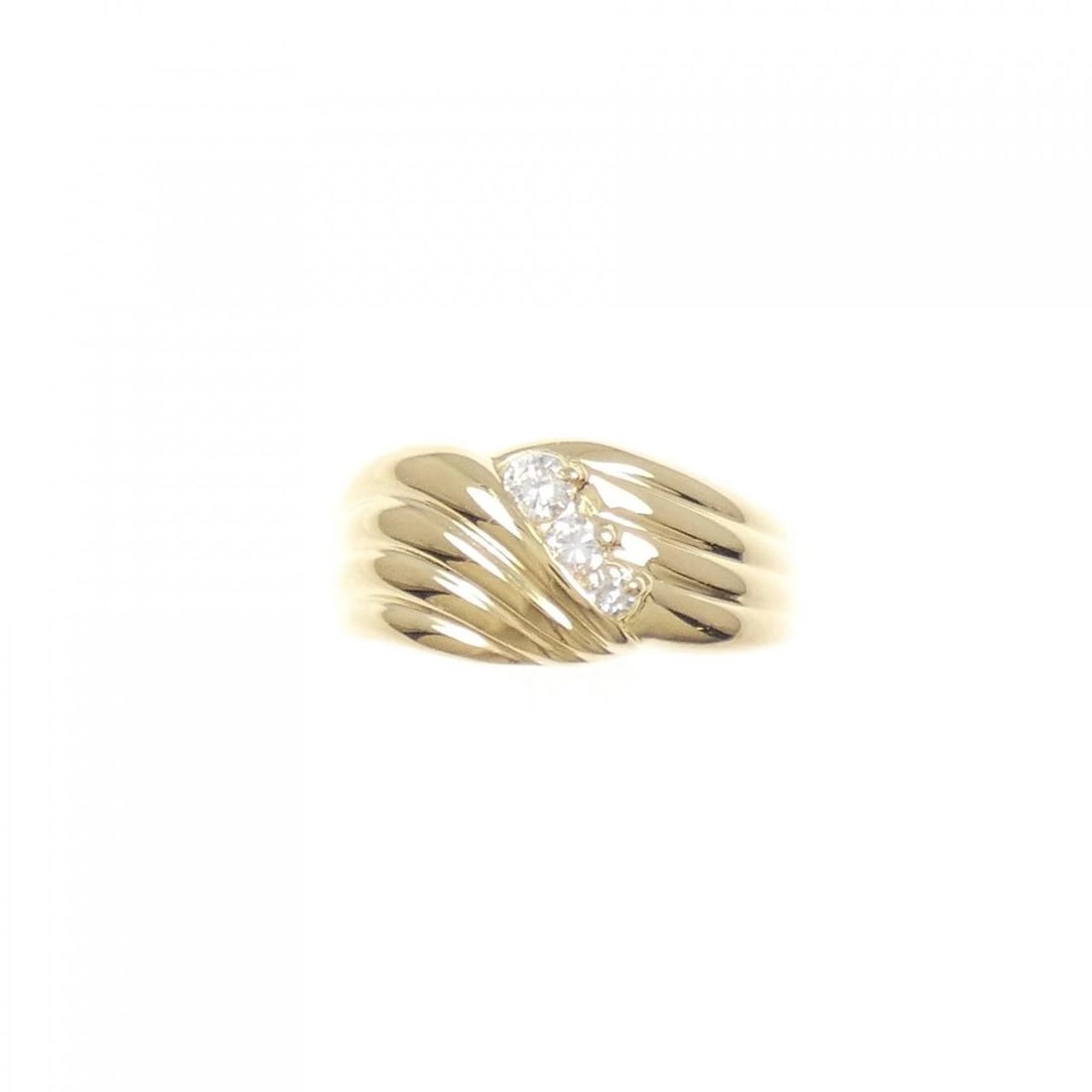 K18YG DIAMOND RING - 2