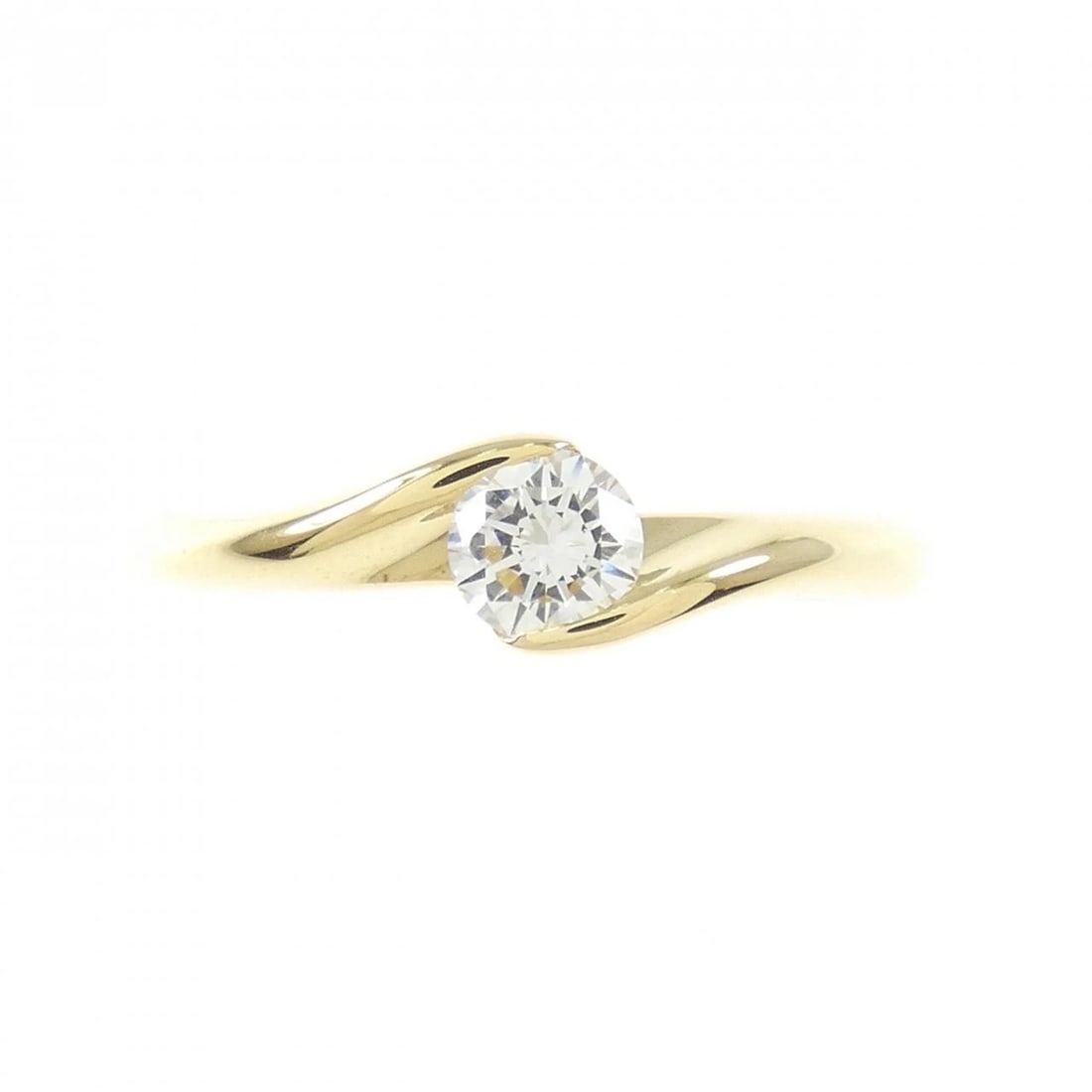 K18YG DIAMOND RING - 2