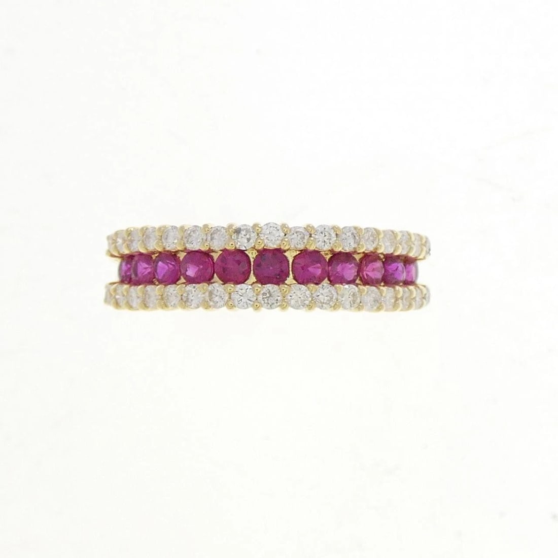 K18YG RUBY RING - 2
