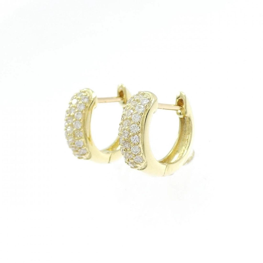 K18YG PAVE DIAMOND PIERCE: K18YG Pave Diamond Pierce Brand: Unbranded Type: Diamond Pierce/Earring Material: 18K Yellow Gold, Main Stone/Creation Natural Color: Yellow Gold Size: Approximate dimensions (height x width): 10.4cm