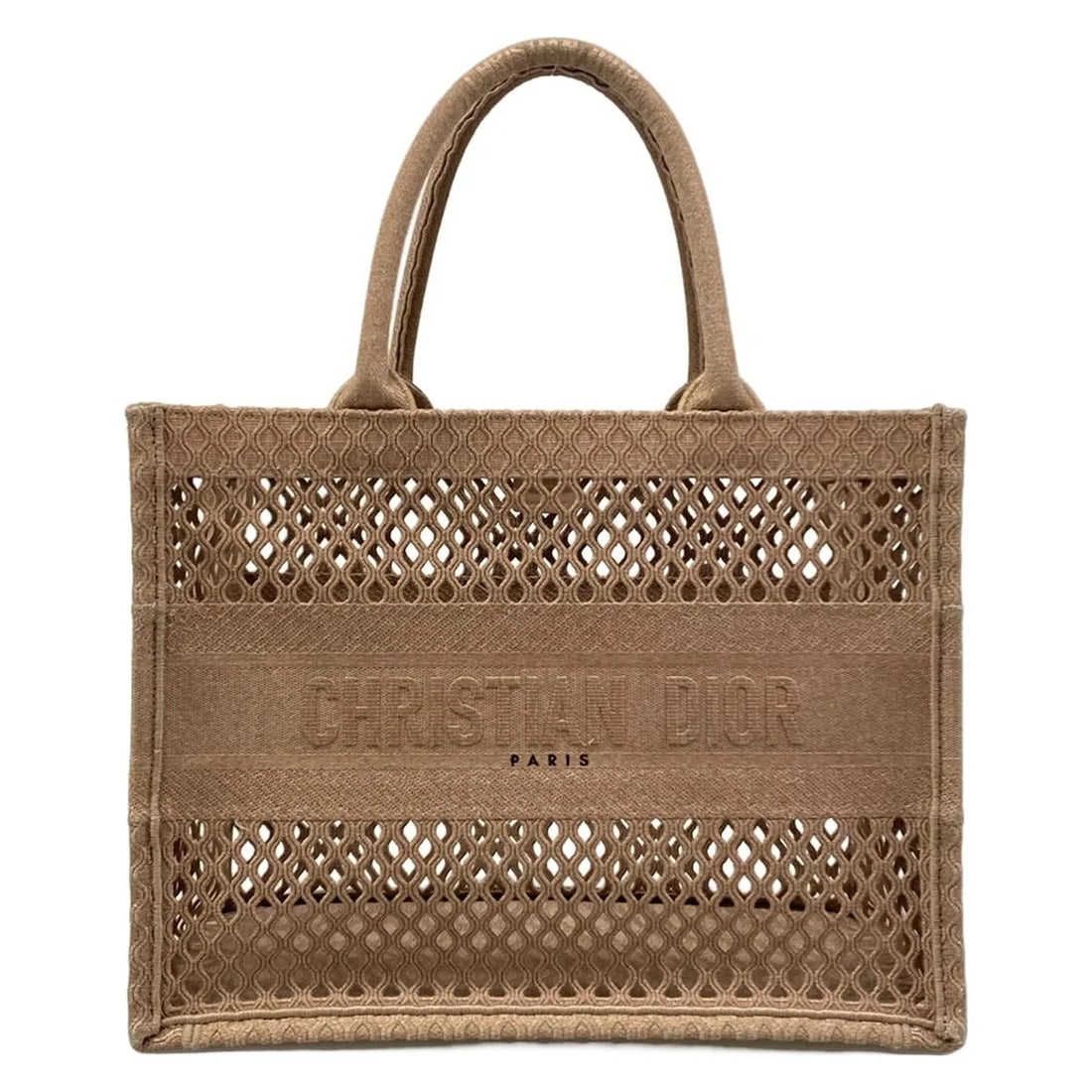 CHRISTIANDIOR BOOK TOTE BAG: ChristianDior Book Tote Bag Brand: DIOR/ChristianDior Type: Tote Bag Material: Exterior Material Canvas Color: Exterior Color Pink Beige Size: Height : 11.22 inch (28.5 cm) Width : 14.17 inch (36 cm) 