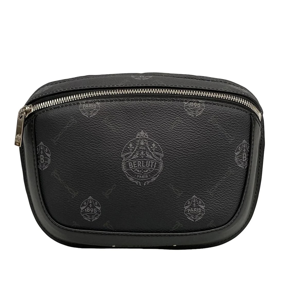 BERLUTI EXPLORER BODY BAG: Berluti Explorer Body Bag Brand: Berluti Type: Bum Bag Material: Exterior Material PVC, Leather Color: Exterior Color Black, Gray, Dark Brown Size: Height : 6.5 inch (16.5 cm) Width : 8.86 inch (22.5 