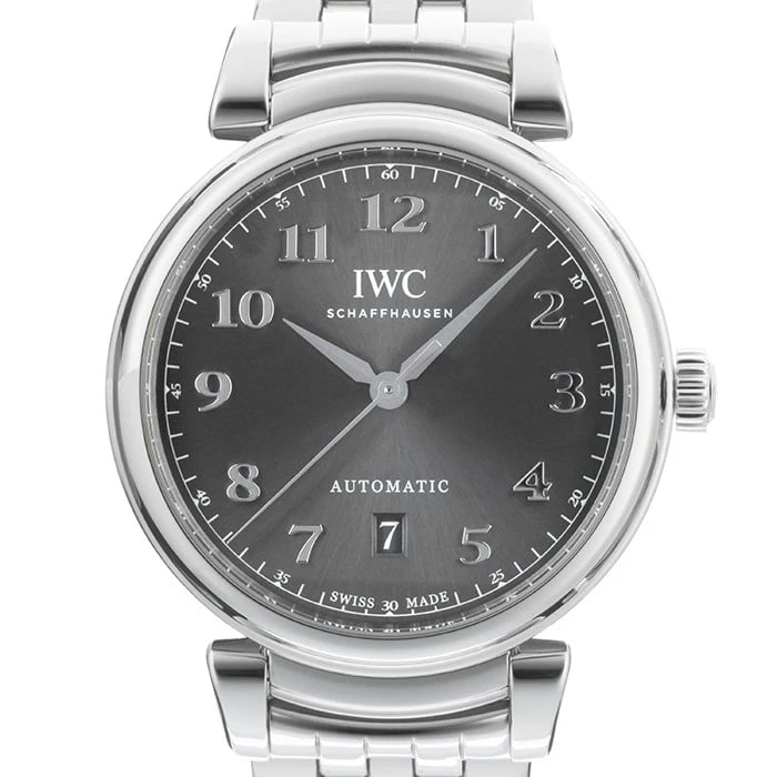 IWC DA VINCI AUTOMATIC WATCH: IWC Da Vinci Automatic Watch Brand: IWC Type: Wristwatch Material: Case Material Stainless Steel, Band Material Stainless Steel Color: Case Color Silver, Dial Color Gray, Band color Silver Size: Case