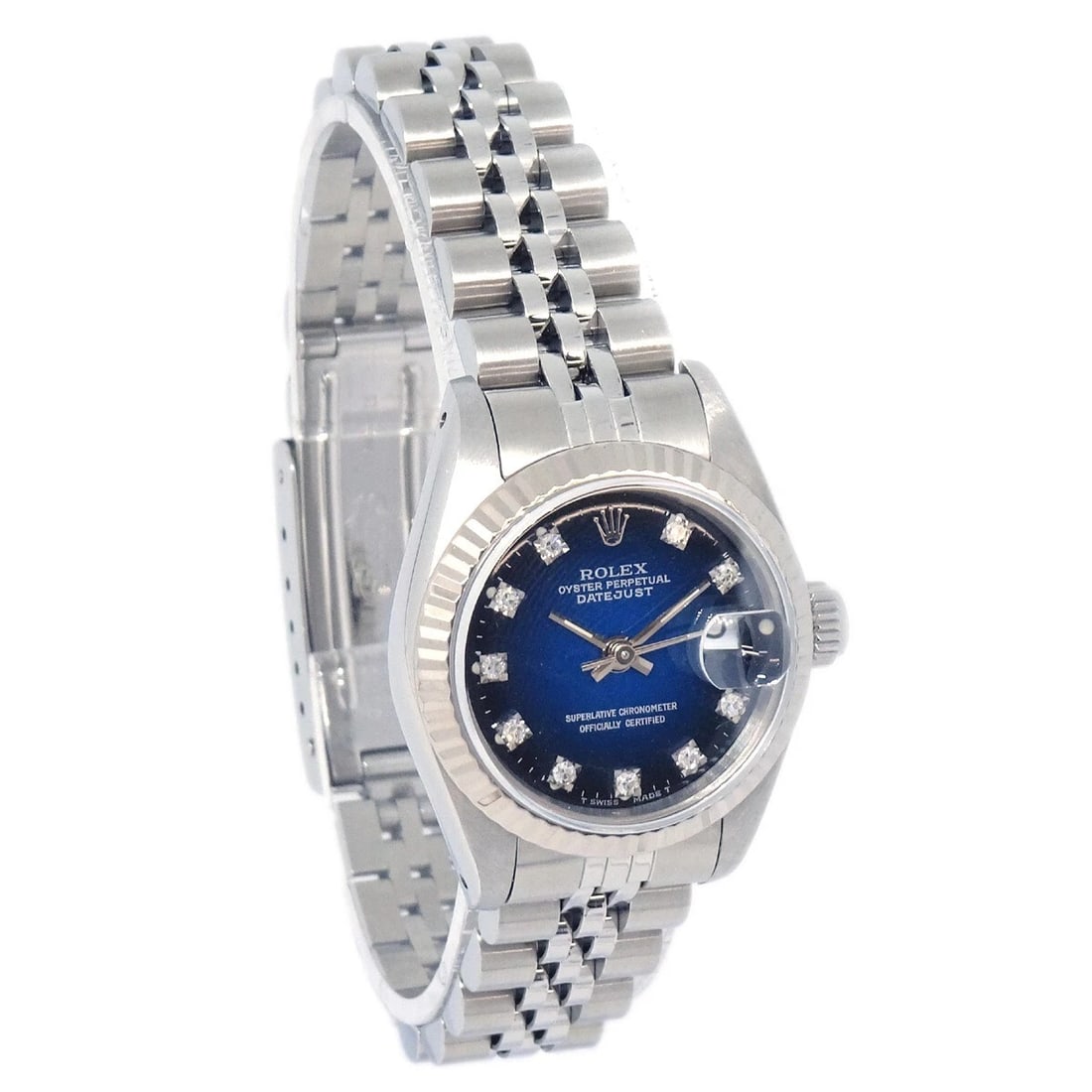 ROLEX OYSTER PERPETUAL DATEJUST WATCH SS DIAMOND WATCH (1 of 3)
