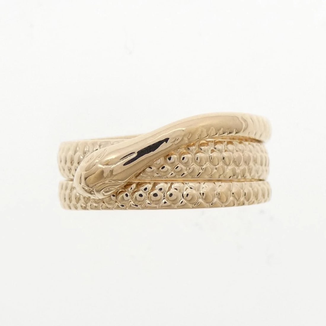 K18PG SNAKE RING - 2
