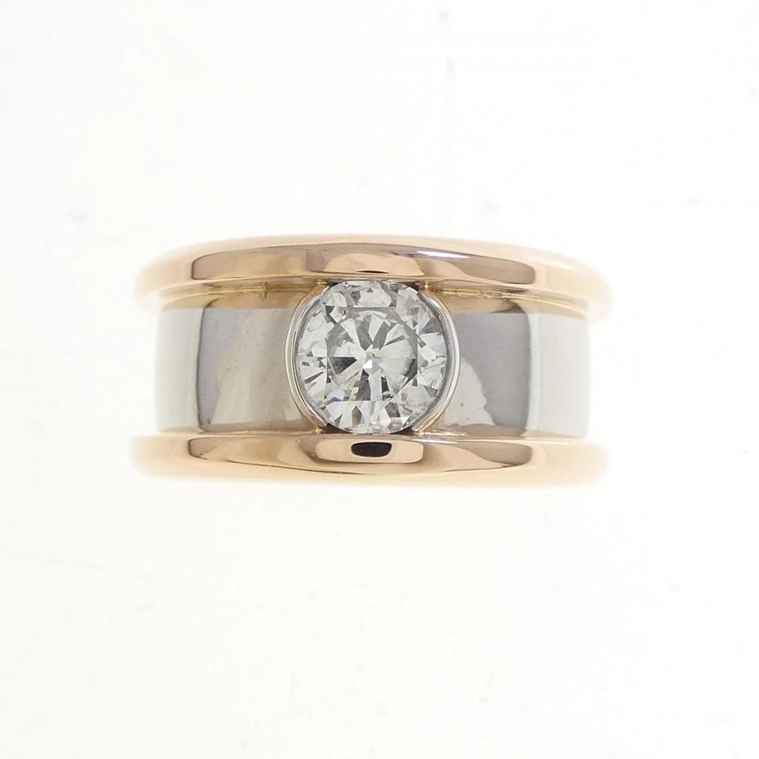 K18PG/PT900 DIAMOND RING - 2