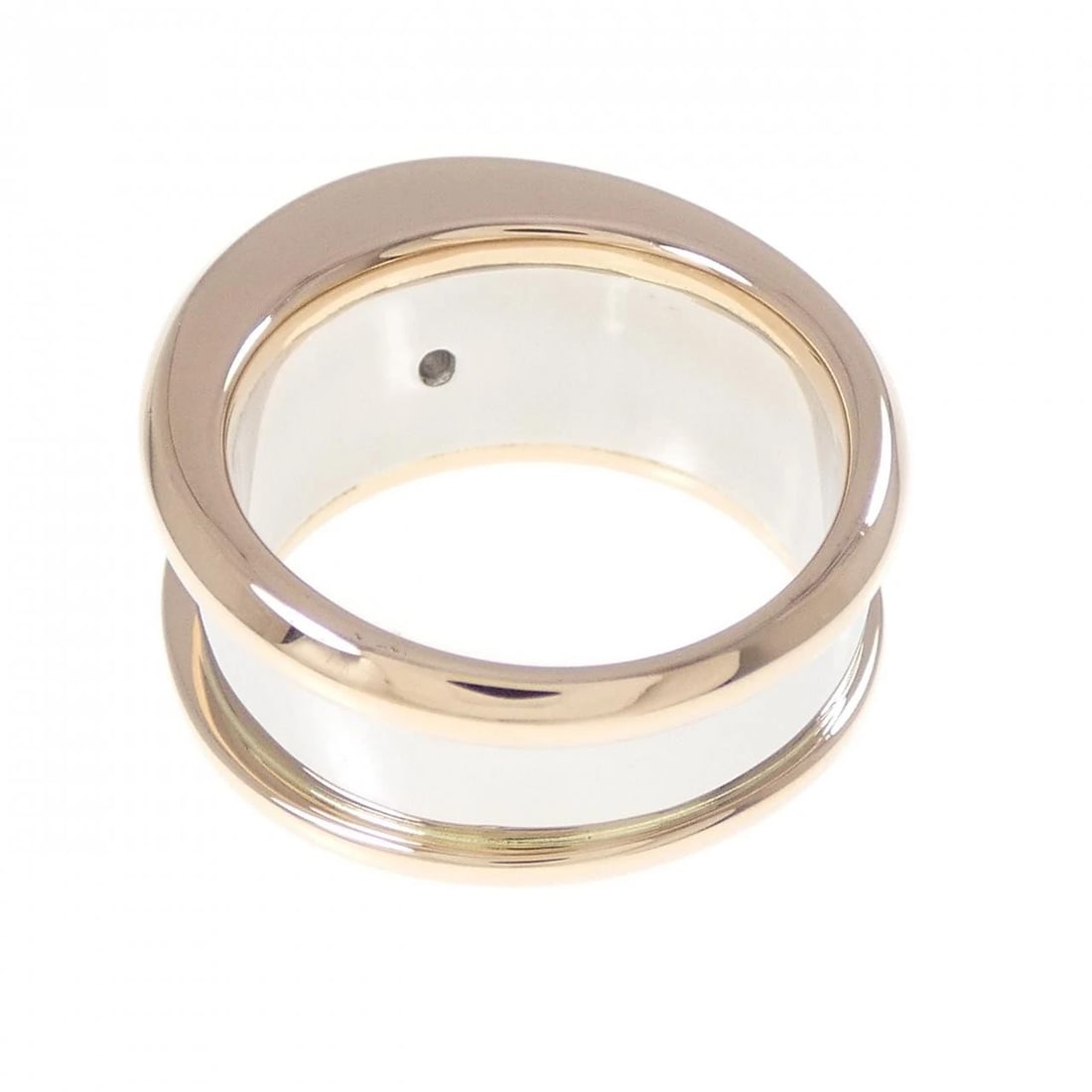 K18PG/PT900 DIAMOND RING - 3