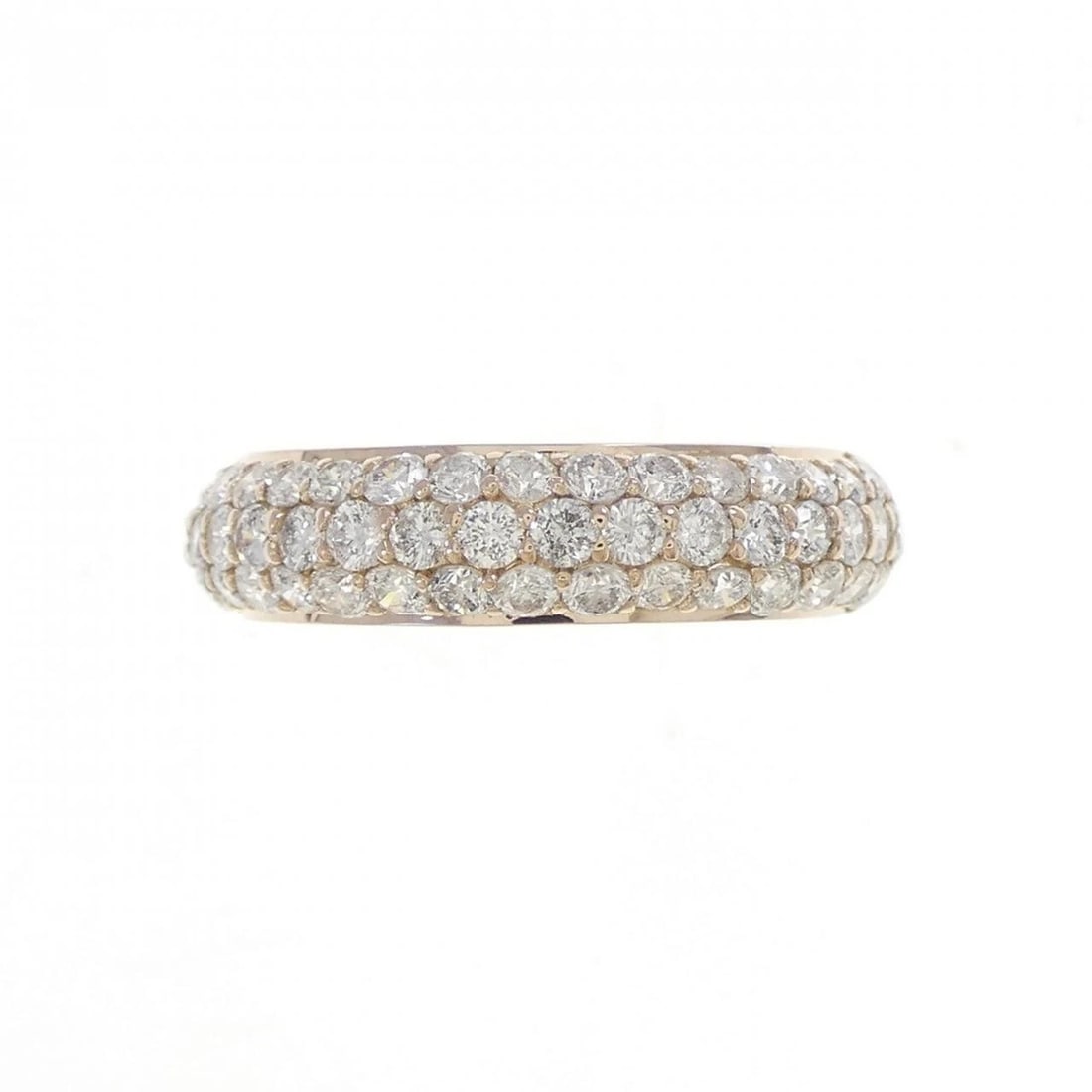 K18PG PAVE DIAMOND RING - 2
