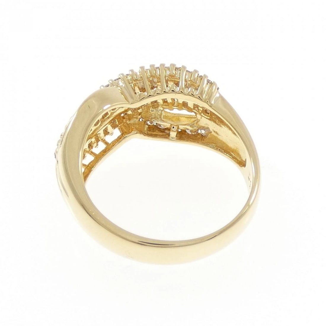 K18YG DIAMOND RING - 3