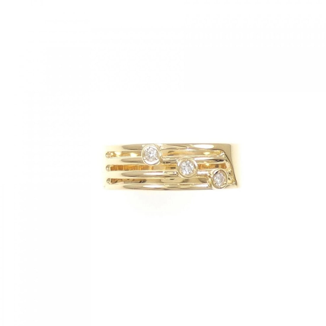 K18YG DIAMOND RING - 2