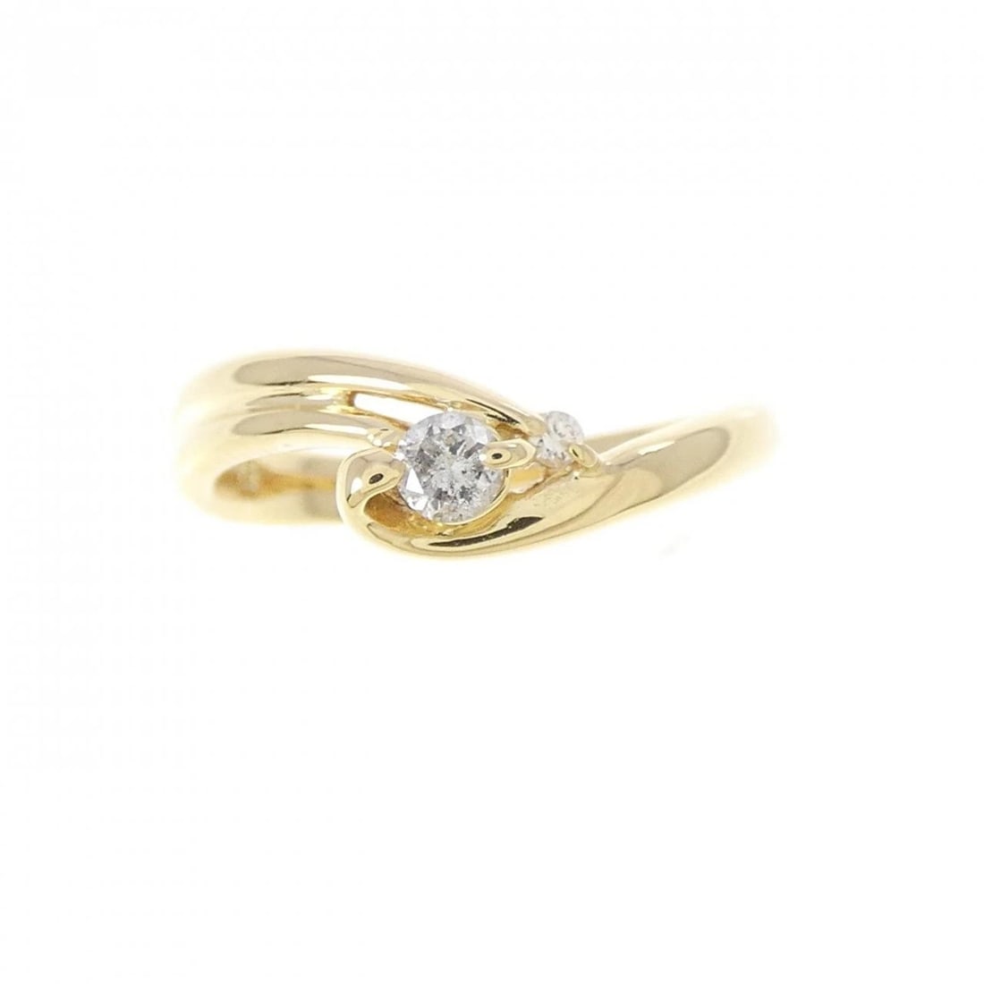 K18YG DIAMOND RING - 2