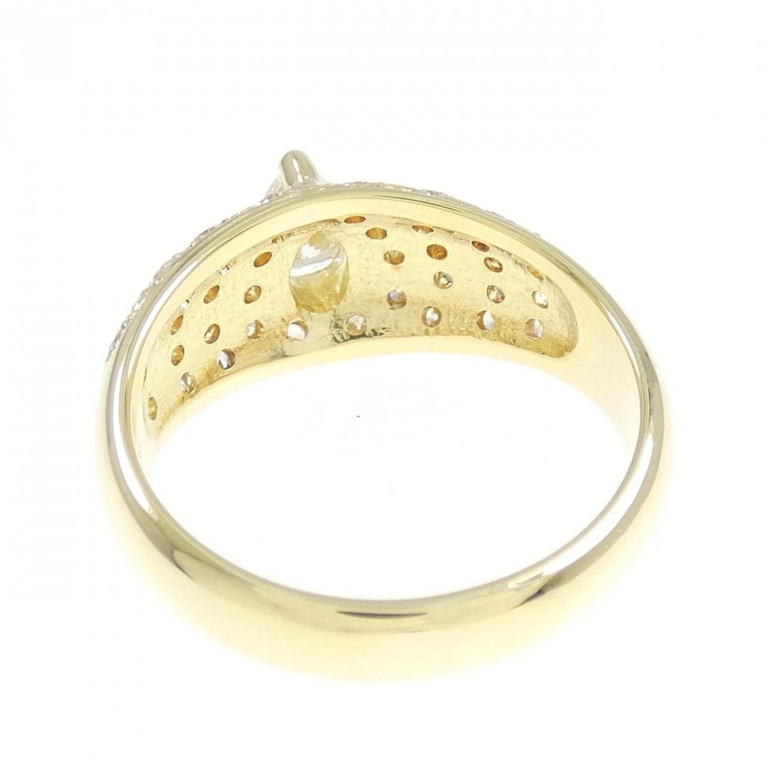 K18YG DIAMOND RING - 3