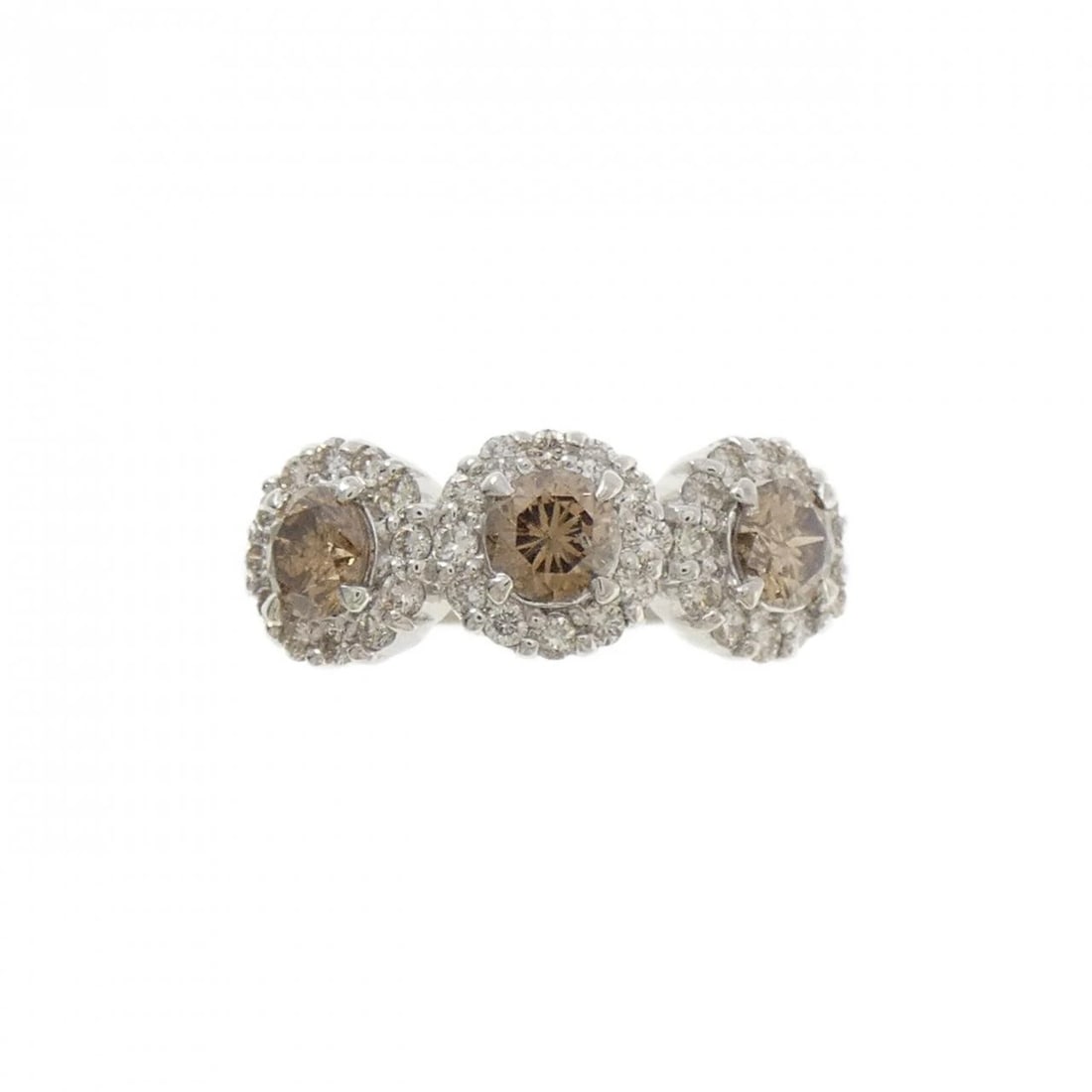 K18WG DIAMOND RING - 2