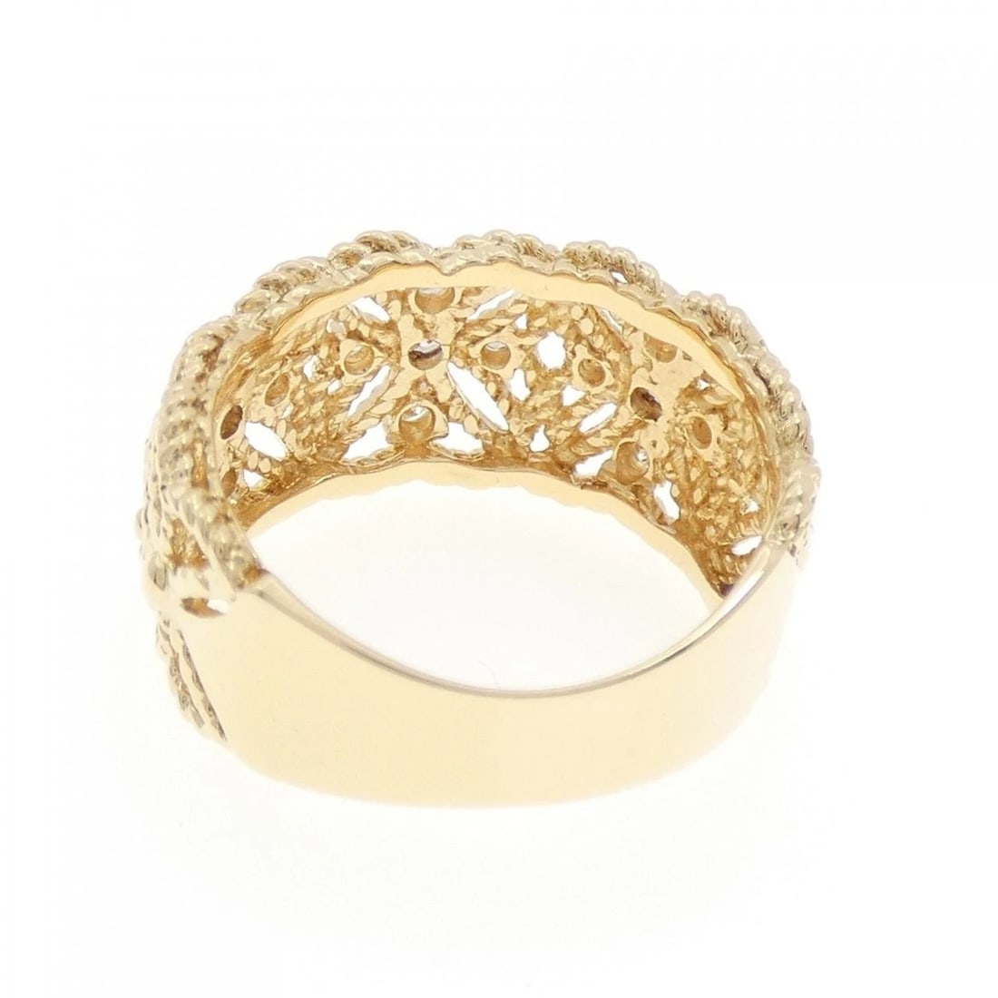 K18YG DIAMOND RING - 3