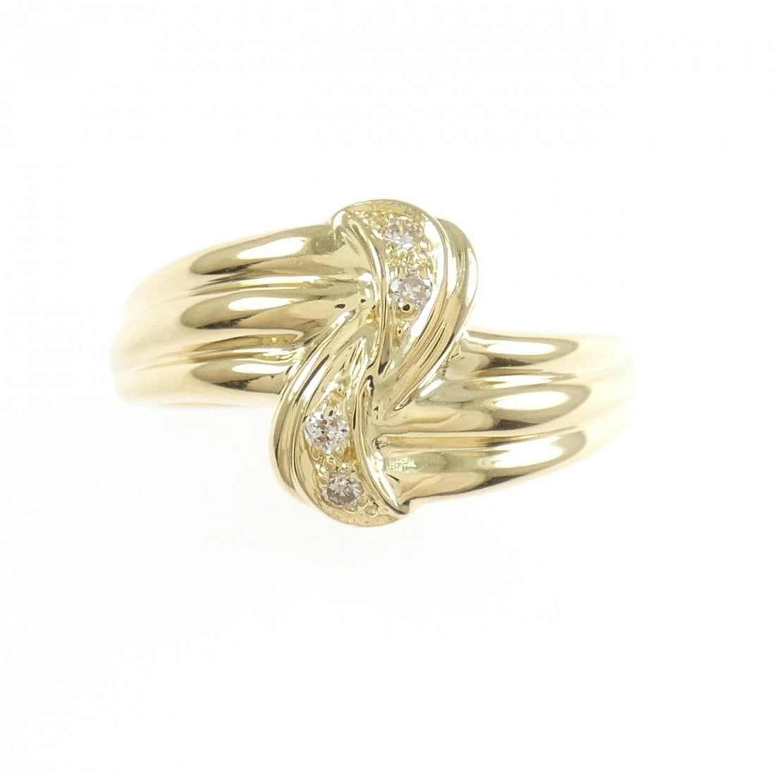 K18YG DIAMOND RING - 2
