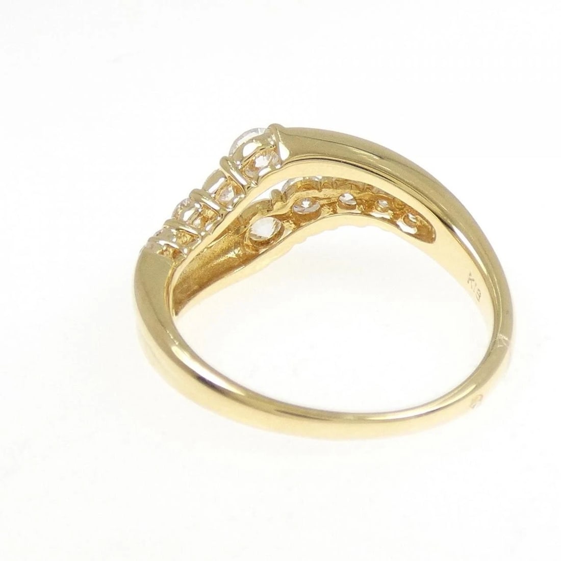 K18YG DIAMOND RING - 2