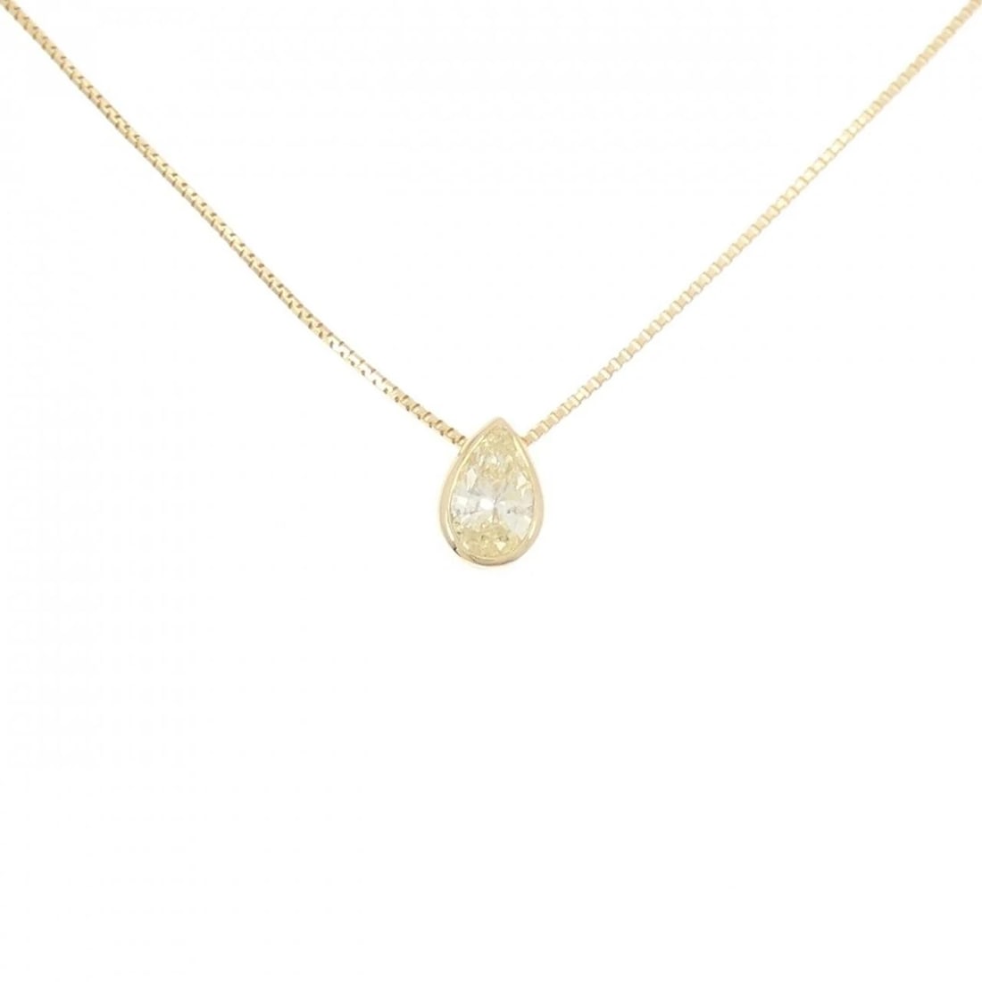 K18YG DIAMOND NECKLACE: K18YG Diamond Necklace Brand: Unbranded Type: Diamond Necklace Material: K18 yellow gold, Main Stone/Creation Natural Color: Yellow Gold Size: 46cmActual Size Pendant length approx. x width approx.: