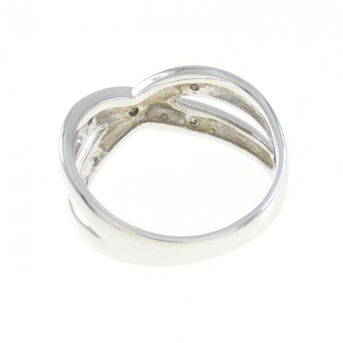 K18WG DIAMOND RING - 2