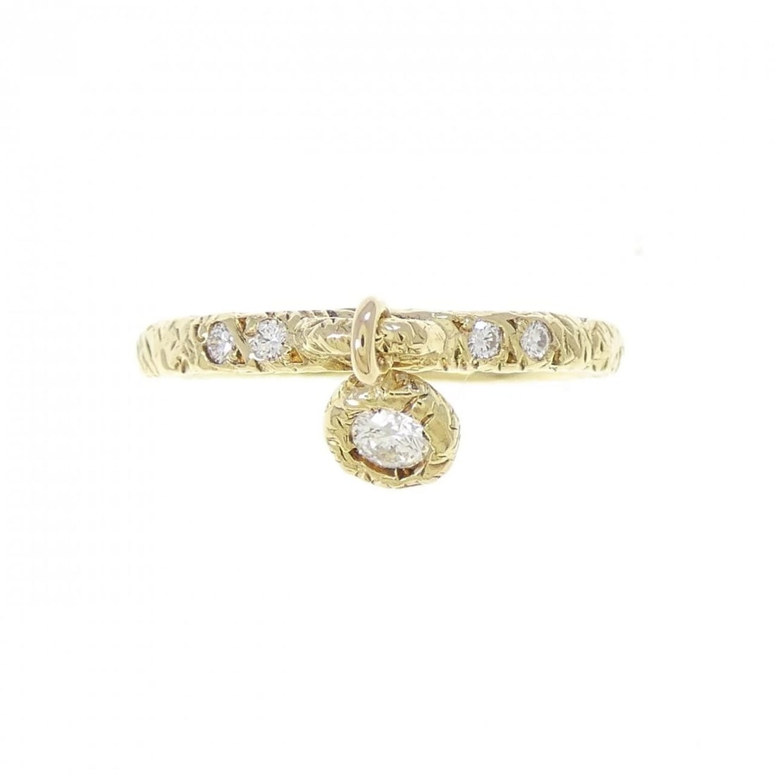 K18YG DIAMOND RING - 2