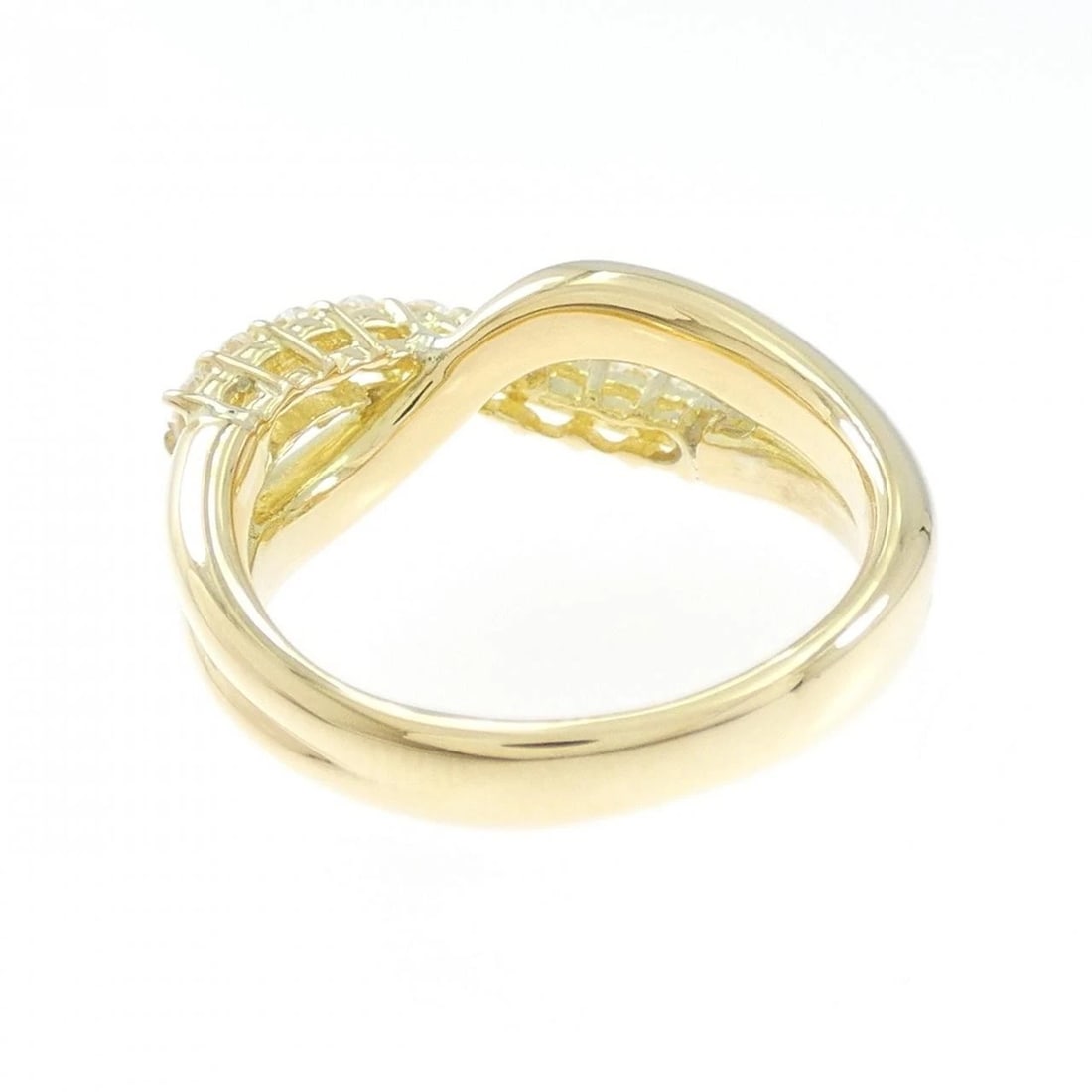 K18YG DIAMOND RING - 2