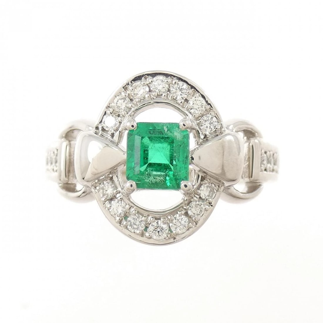 PT900 EMERALD RING - 2