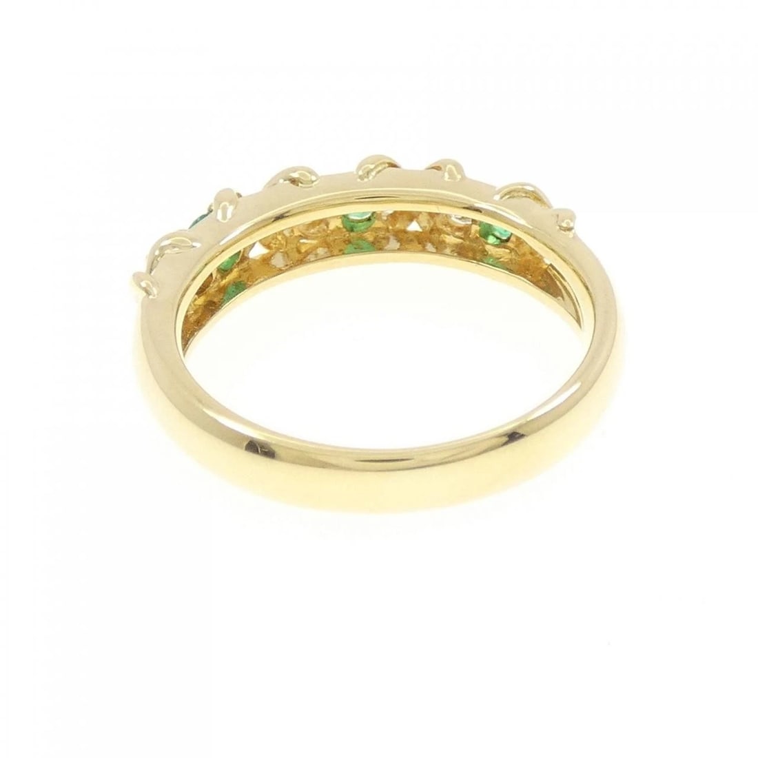 K18YG EMERALD RING - 2