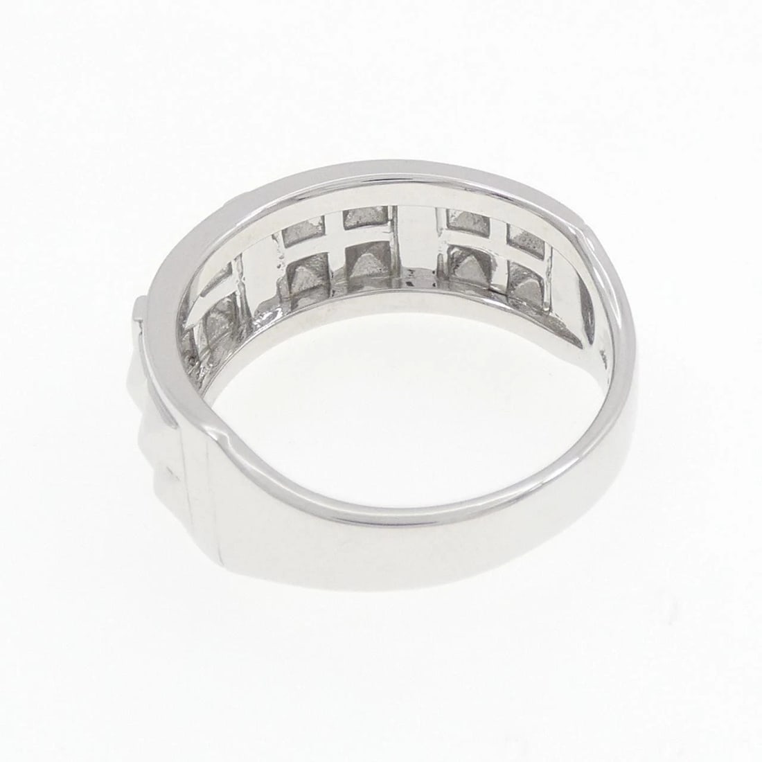 K18WG DIAMOND RING - 2