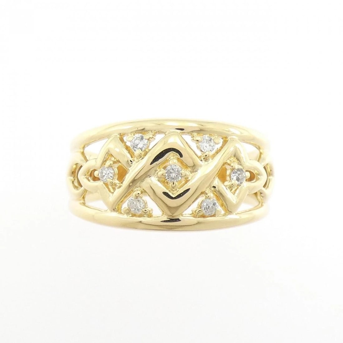 K18YG DIAMOND RING - 2
