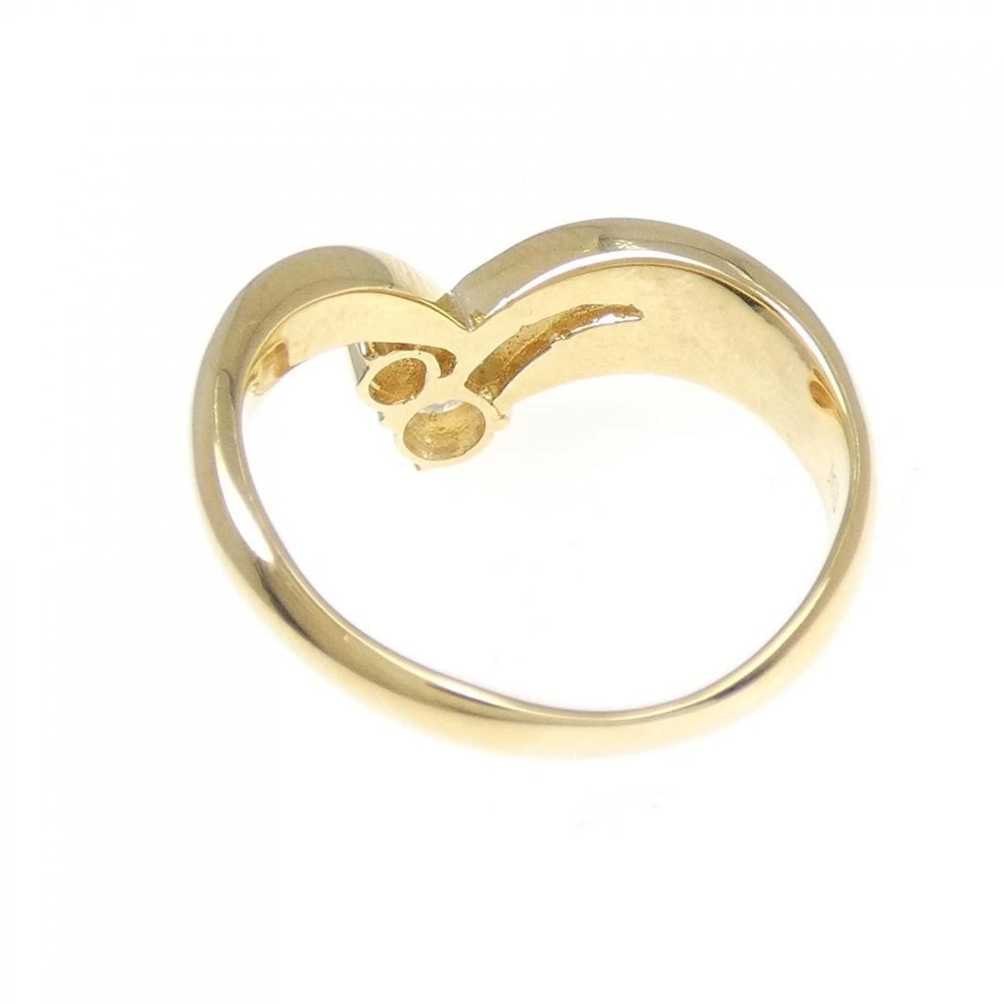 K18YG DIAMOND RING - 3