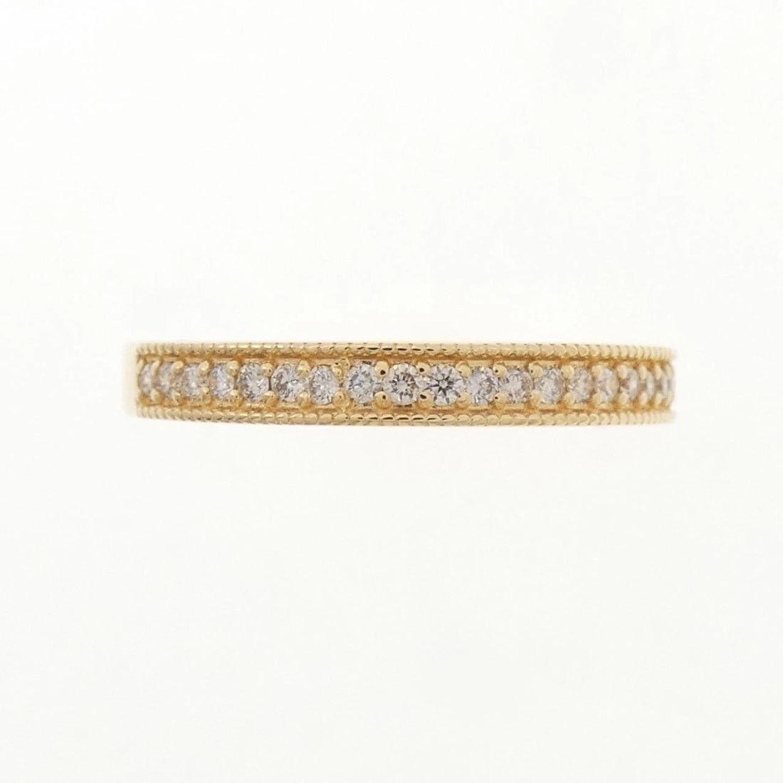 K18YG DIAMOND RING: K18YG Diamond Ring Brand: Unbranded Type: Diamond Ring Material: K18 yellow gold, Main Stone/Creation Natural Color: Yellow Gold Size: US 8 1/2 Accessories: None Accessories Notice: When purchasing