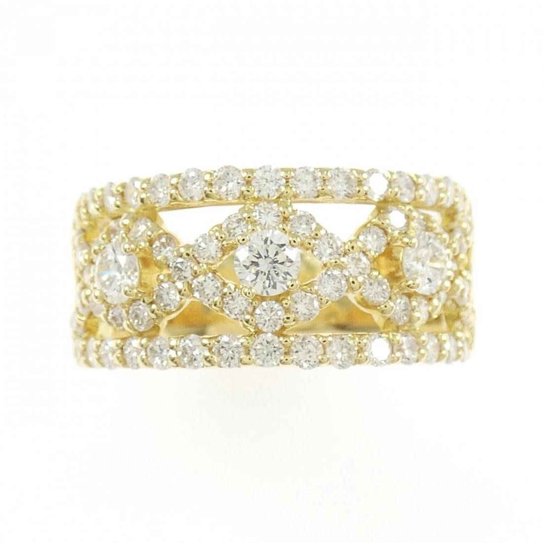 K18YG DIAMOND RING - 2