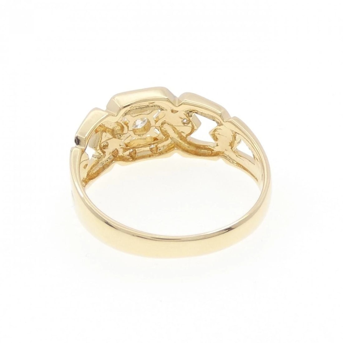 K18YG DIAMOND RING - 2