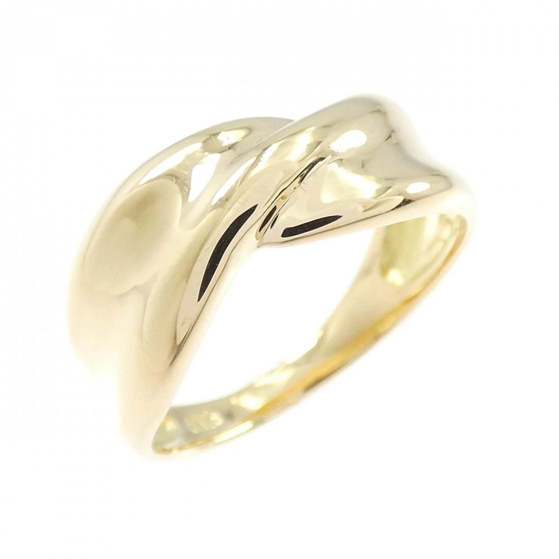 K18YG RING: K18YG ring Brand: Unbranded Type: Ring Material: K18YG, Color: Yellow gold Size: US 5 3/4 Accessories: None Accessories Notice: When purchasing pre-owned goods, please refer to the photos of the