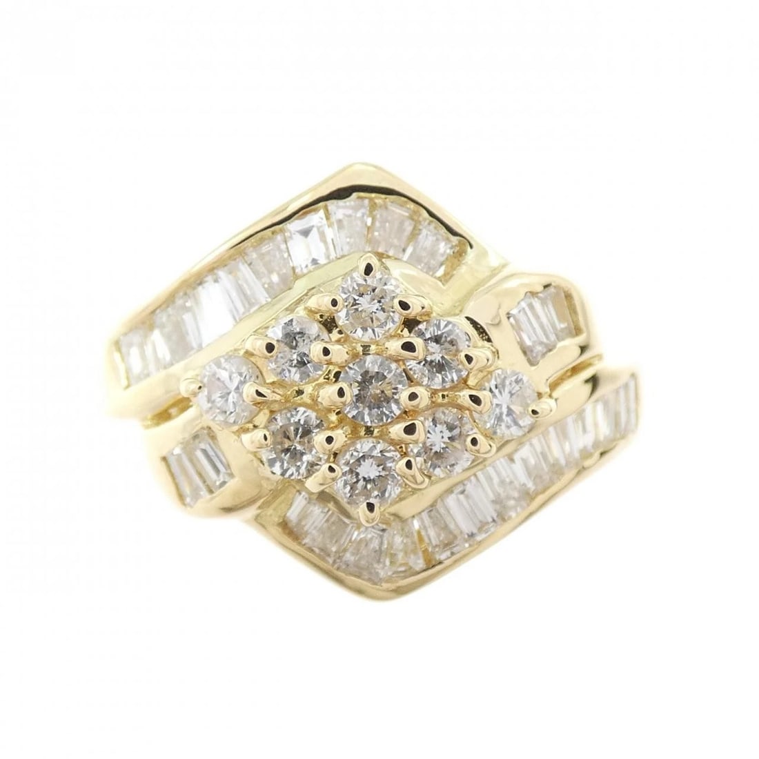 K18YG DIAMOND RING - 2