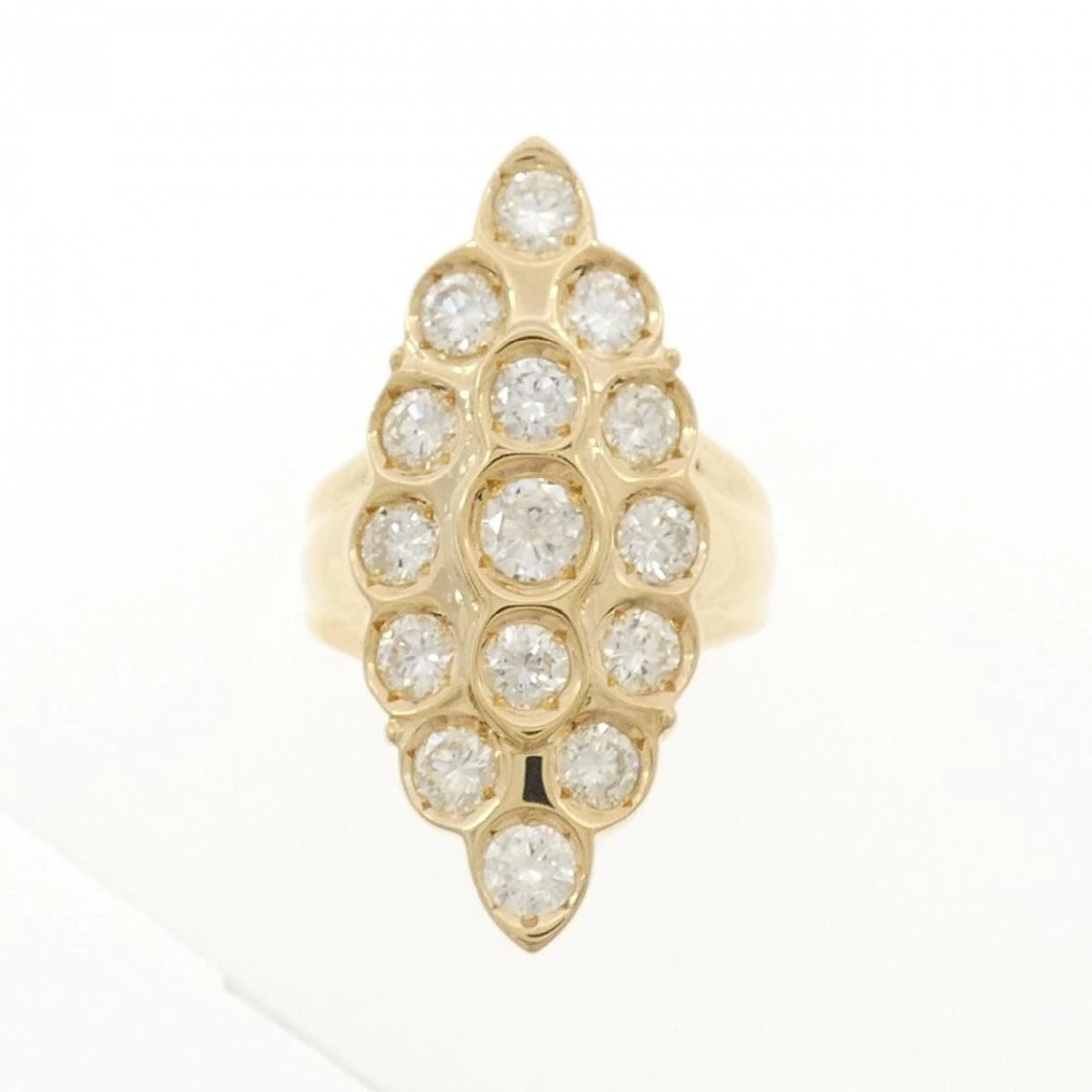 K18YG DIAMOND RING - 2